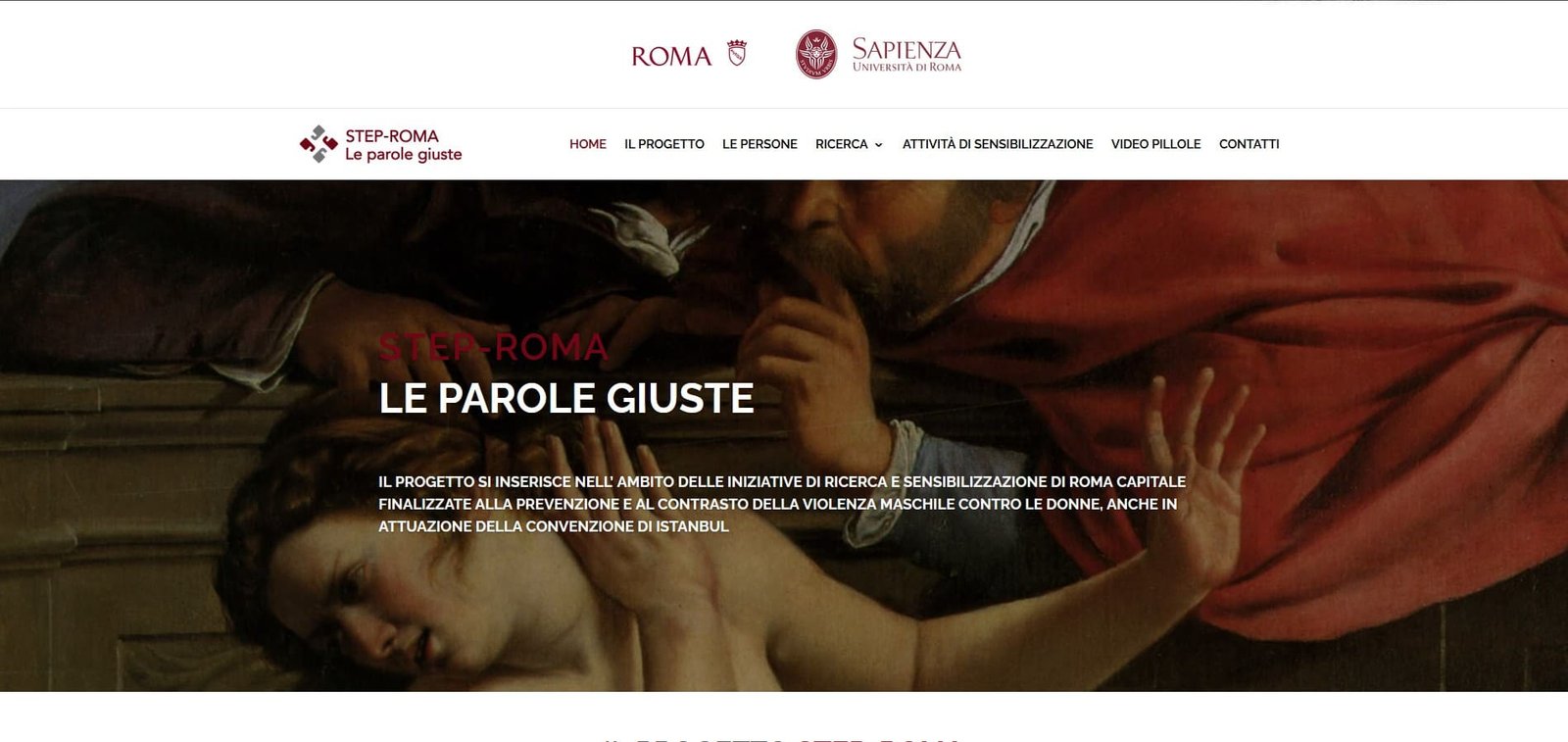 Anteprima homepage del sito Osservatoriostep-roma.it